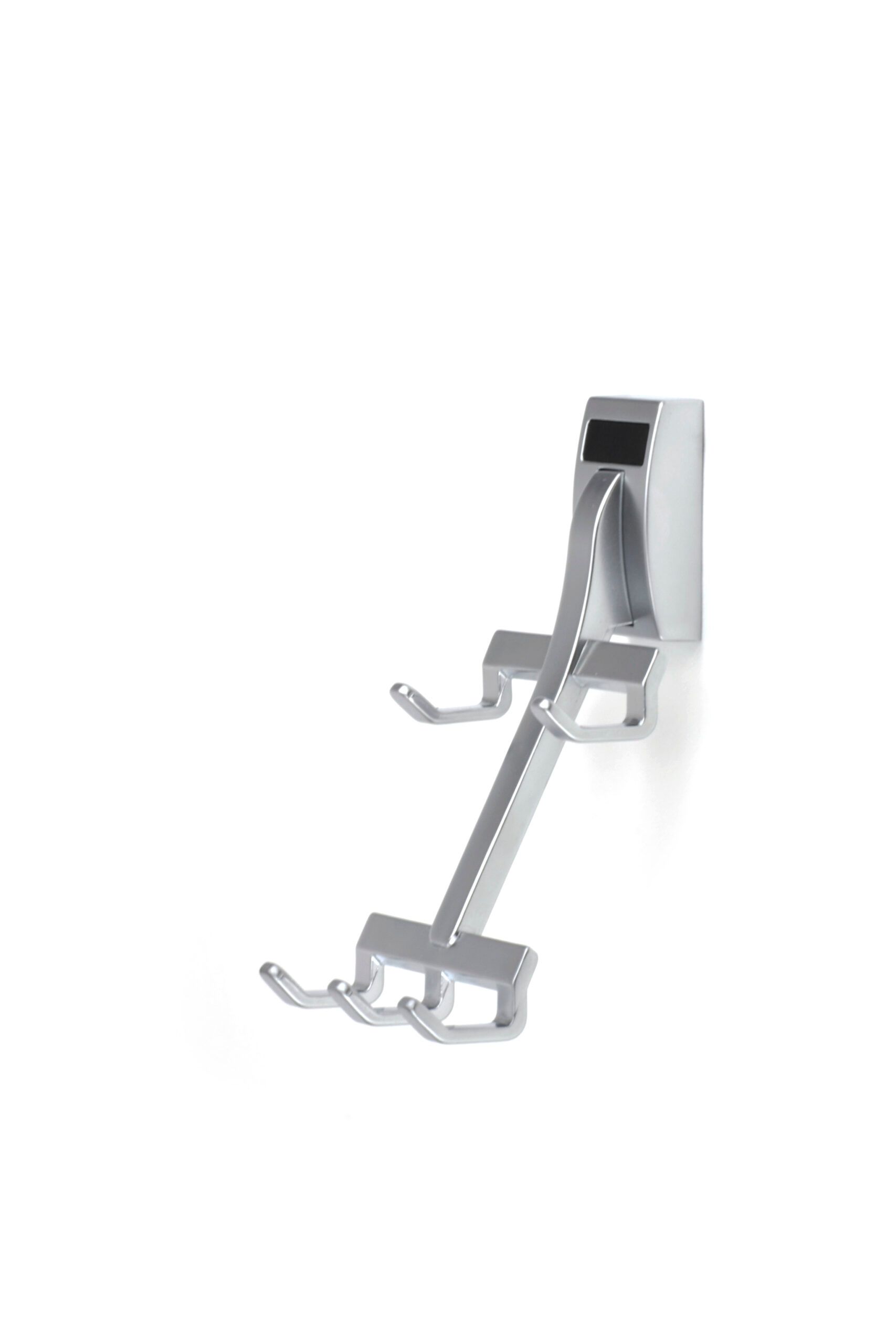 A close up of a shaving razor holder on a white background.