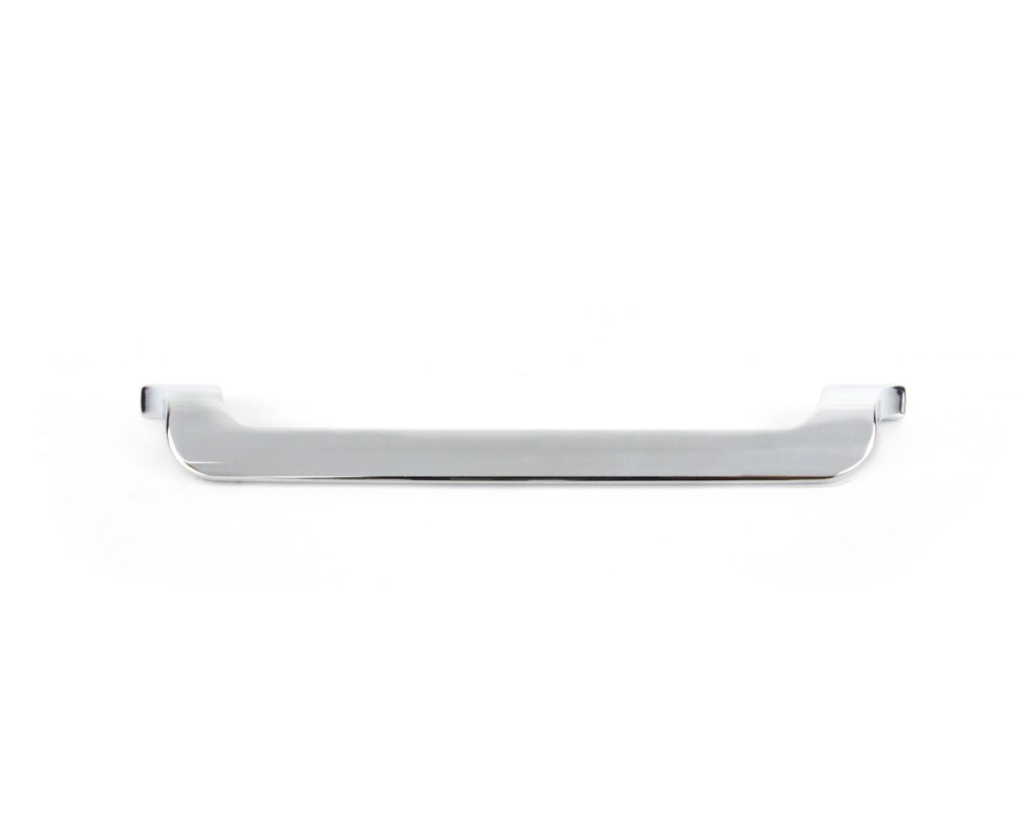 A white handle on a white background that looks like a cell phone.