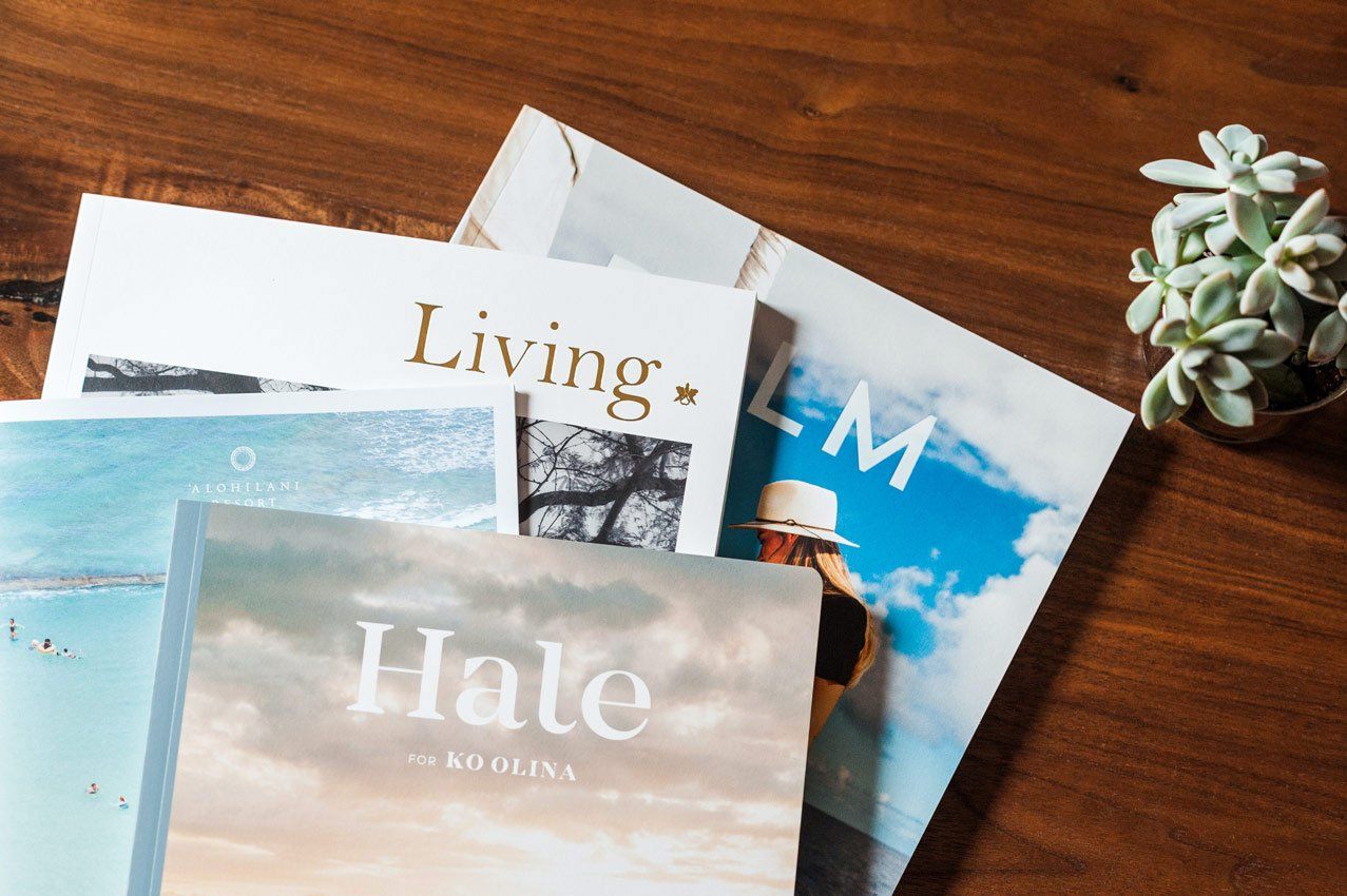 Brochures On Top Of Table— Printing Services in Coffs Harbour, NSW