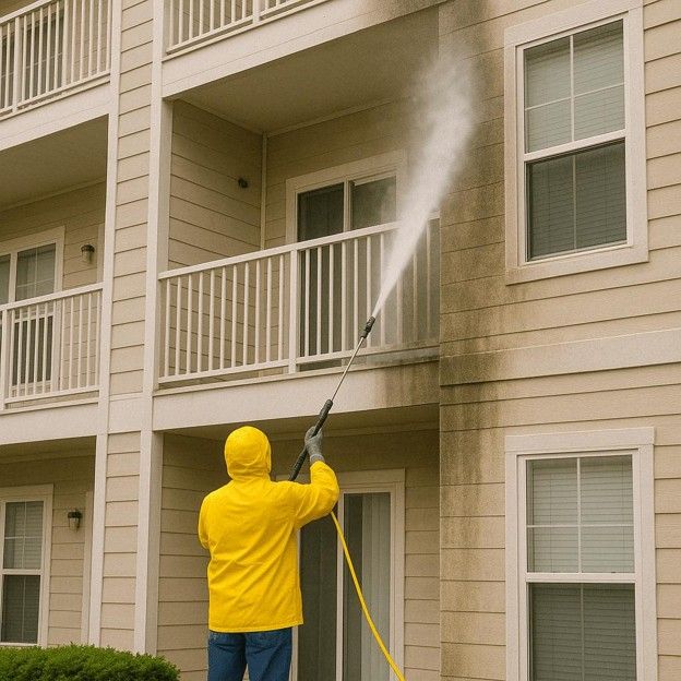 House washing service in Brandon FL removing algae and mildew from siding