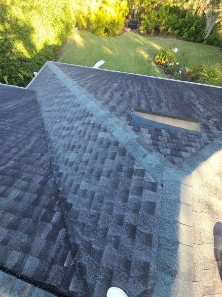 Soft wash roof cleaning in Fishhawk to make HOA compliant