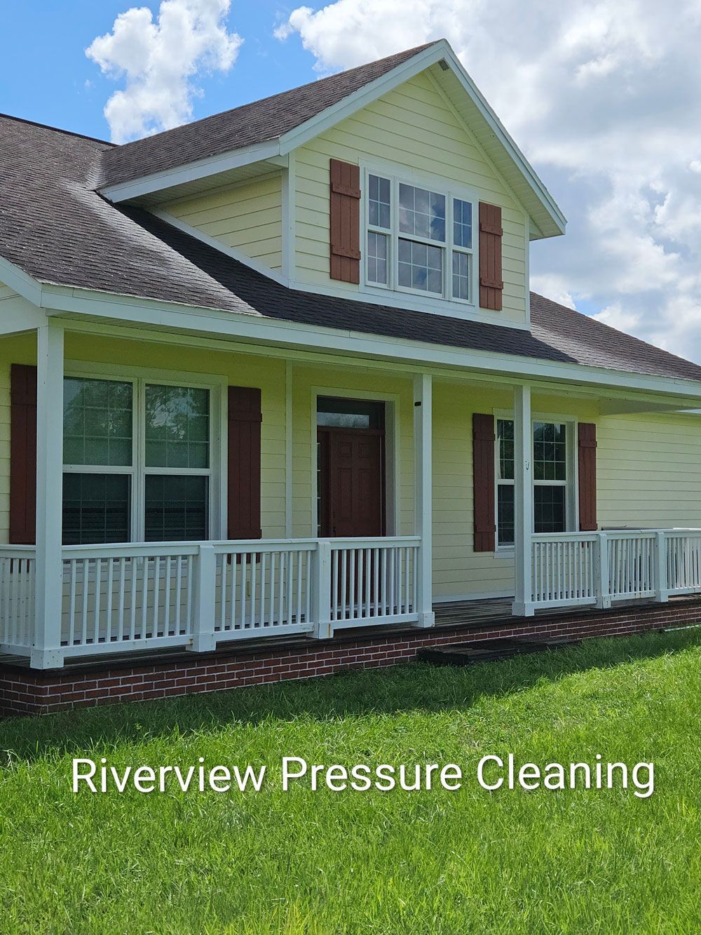 House in Wimauma FL after professional pressure washing of walls and exterior surfaces