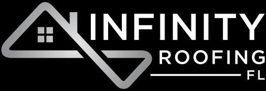 The logo for infinity plumbing fl llc is white on a black background.