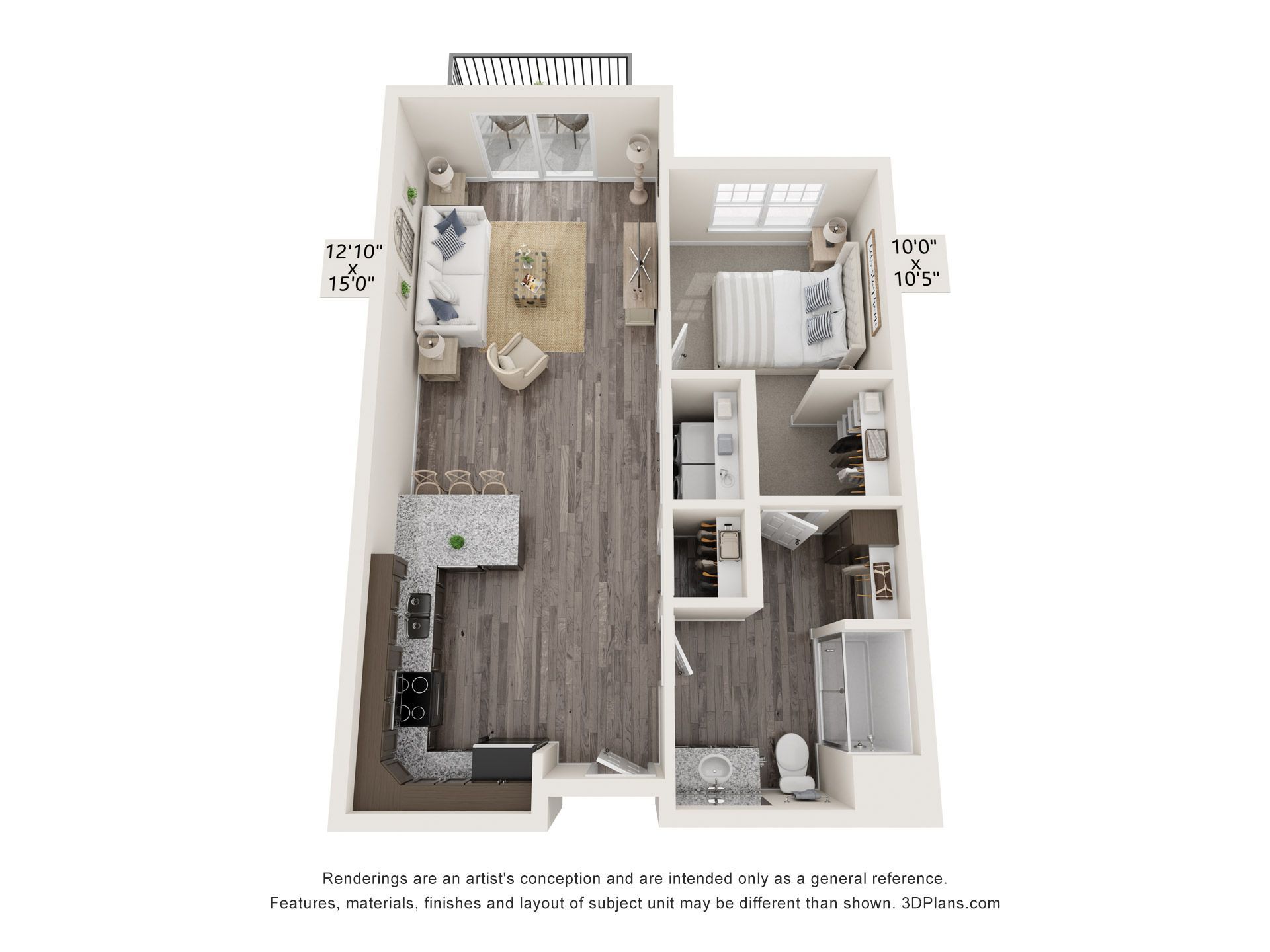 Park Place Plaza Floor Plan B2 - A