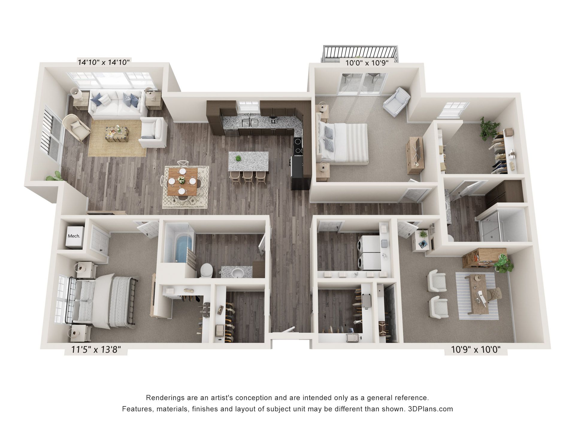 Park Place Plaza Floor Plan C1