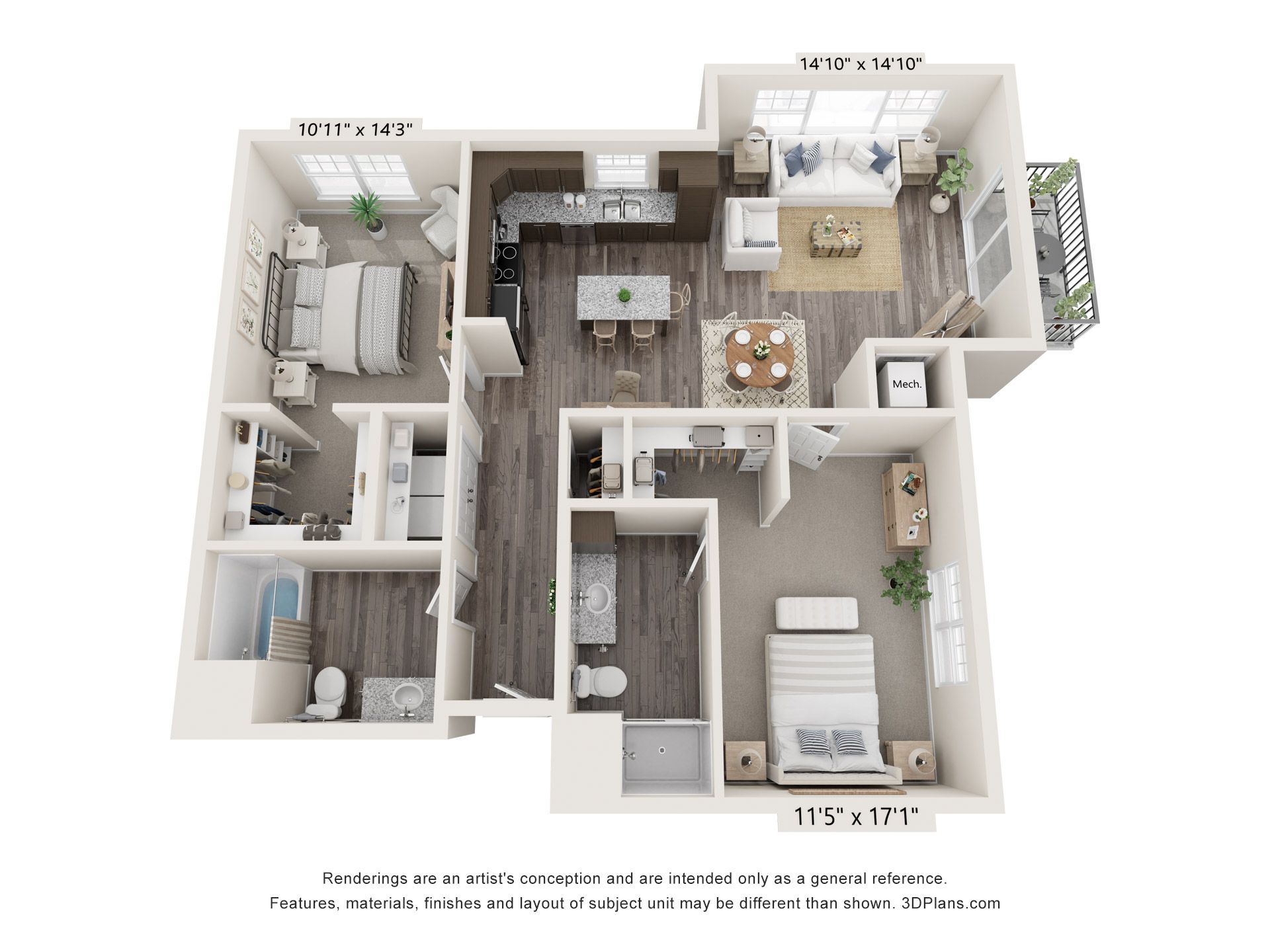 Park Place Plaza Floor Plan C7