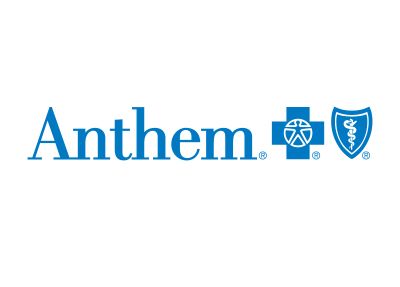 Anthem logo in blue with medical cross and shield icons