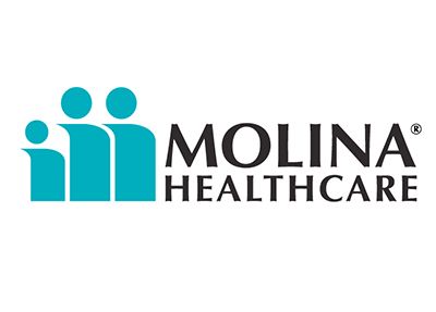 Molina Healthcare logo with teal icon and black text