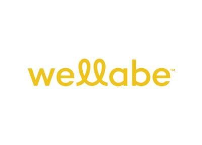Yellow “wellabe” logo on a white background.