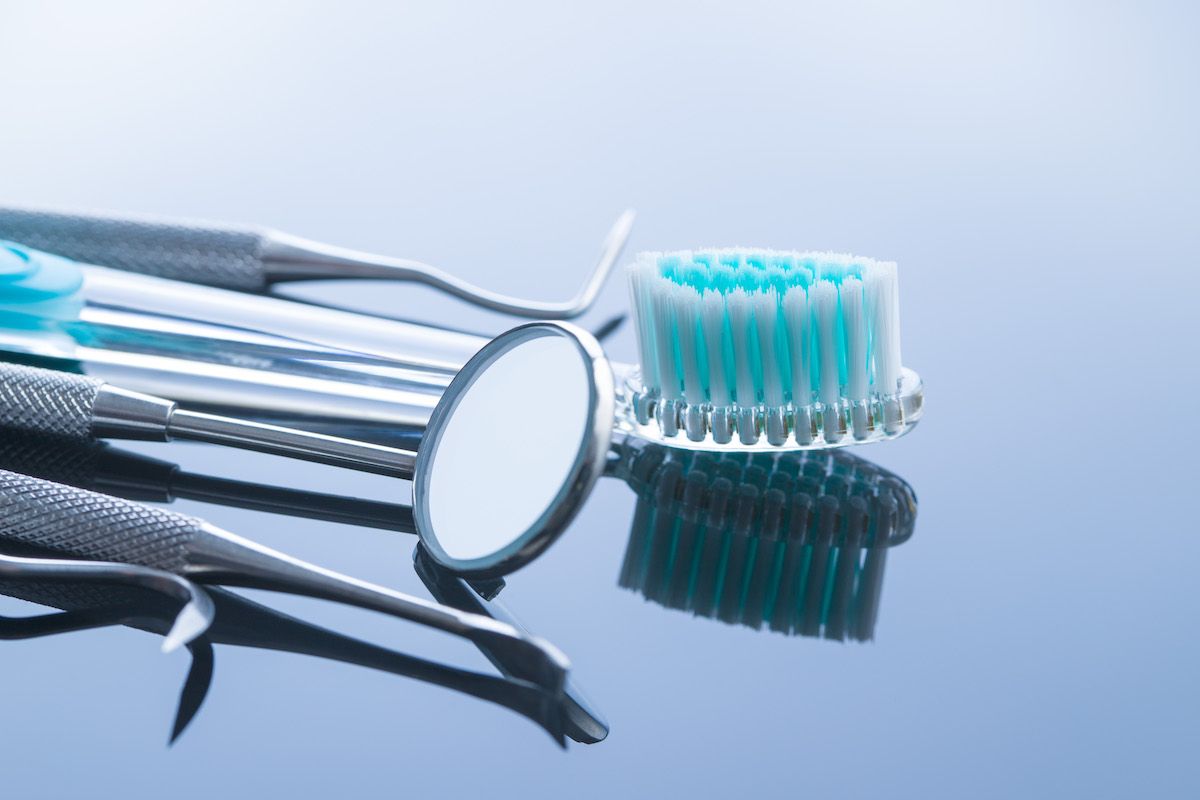 close up of dental tools for dental insurance