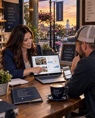 Account Executive Showing their Client Website Updates