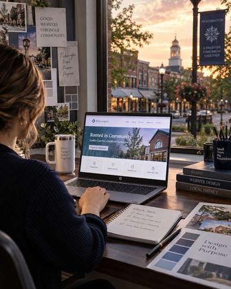 Google Business Profile on a laptop