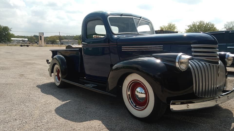 side profile of a vintage Chevy 