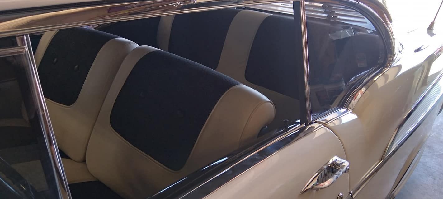interior leather seats in a car 