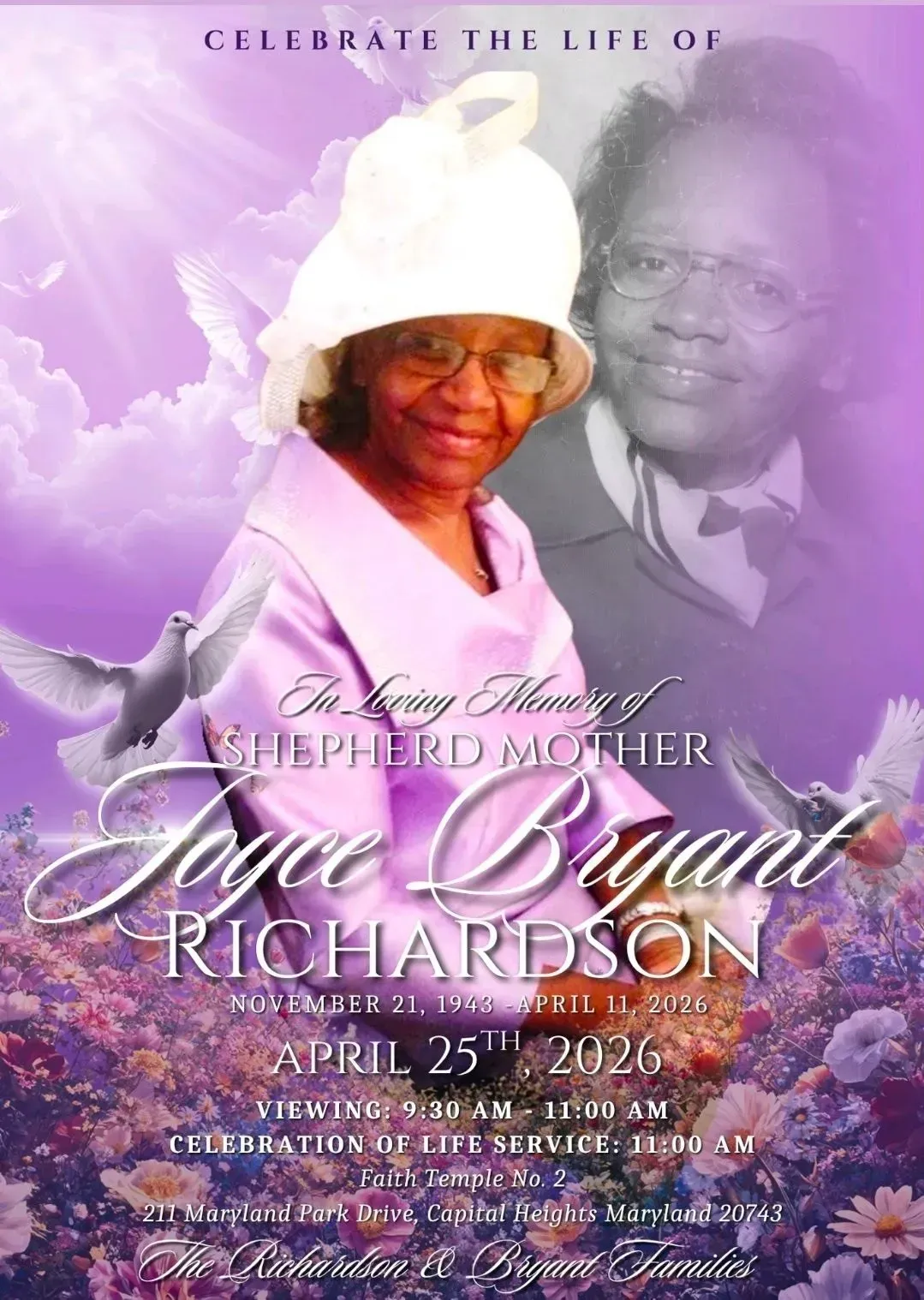 Mother Joyce Bryant Richardson Mother Joyce Bryant Richardson