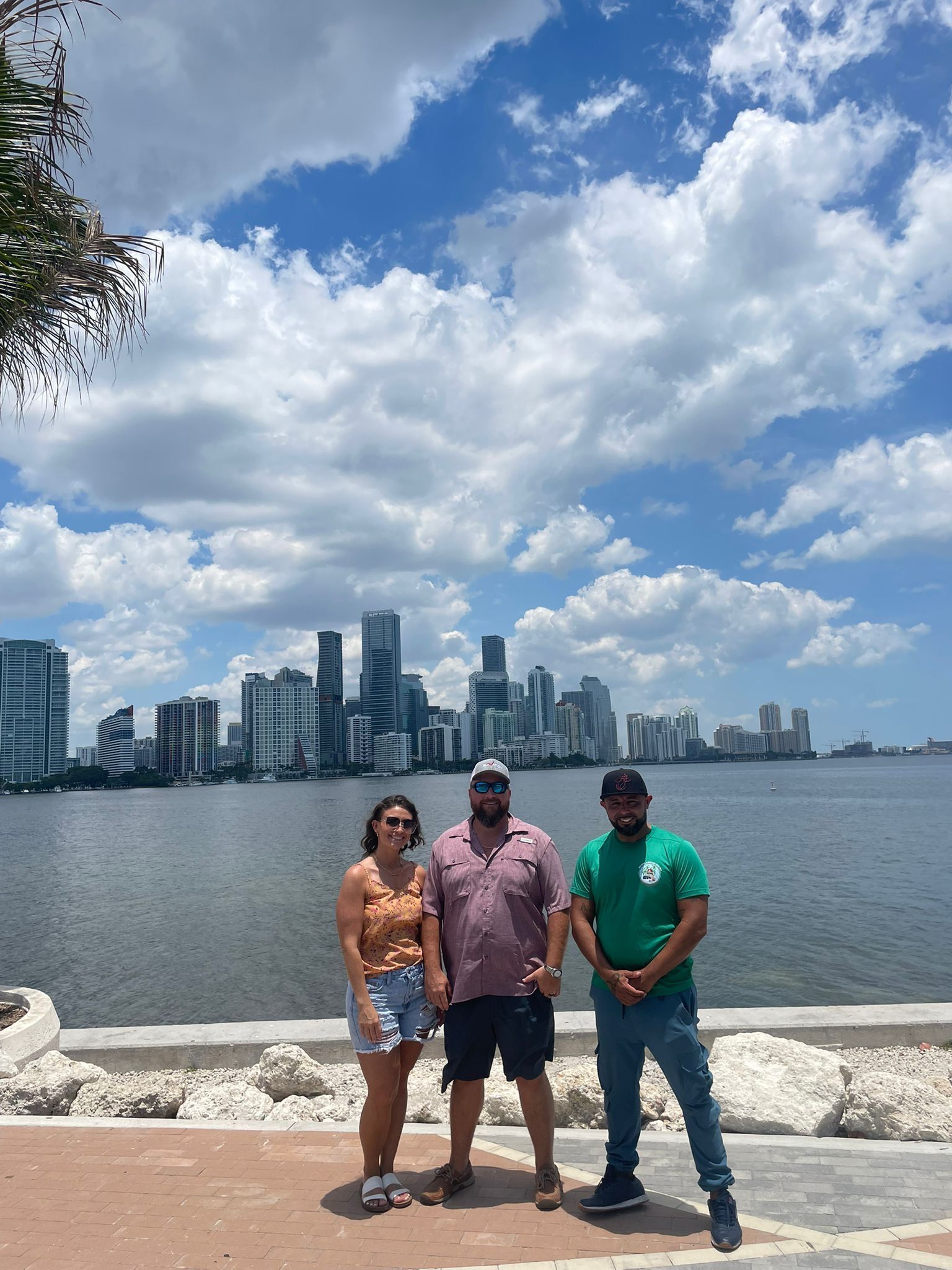 tour Guide and Passengers at the last hop on hop off stop at the Secret Miami Skyline Photo Spot