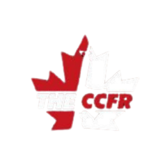 Red and white maple leaf logo with “THE CCFR” text across the center