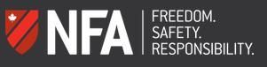 NFA logo with red shield icon and the words “FREEDOM. SAFETY. RESPONSIBILITY.”