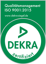 DEKRA ISO 9001:2015 Zertifizierungssiegel für Katrin Auge Bestattungen in Güstrow Katrin Auge Bestattungen ist nach DIN EN ISO 9001:2015 zertifiziert.
Das Qualitätsmanagementsystem wurde von DEKRA Certification GmbH geprüft.
Das Zertifikat ist gültig vom 14.08.2025 bis 13.08.2028.
Zertifikats-Registrier-Nr.: 90825377.
