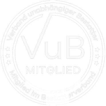 Siegel: Mitglied im Bestatterverband Hinweis auf die Mitgliedschaft im Bestatterverband