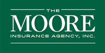 The Moore Insurance Agency, Inc. logo in white text on a green background.