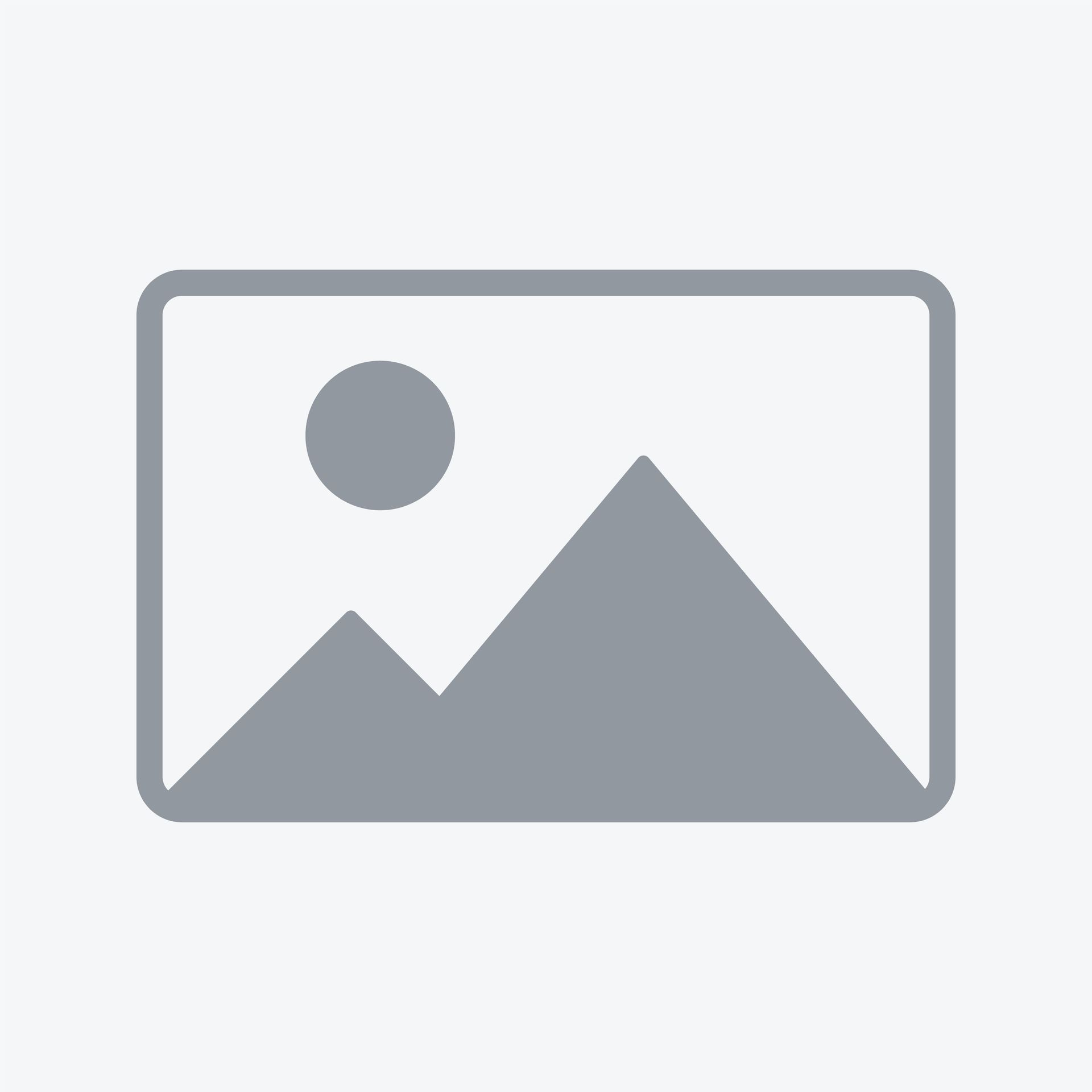A placeholder image consisting of a gray square containing a stylized white icon of a sun over a mountain range.
