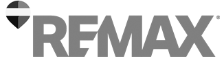 RE/MAX logo in gray and black with red accent icon above the text