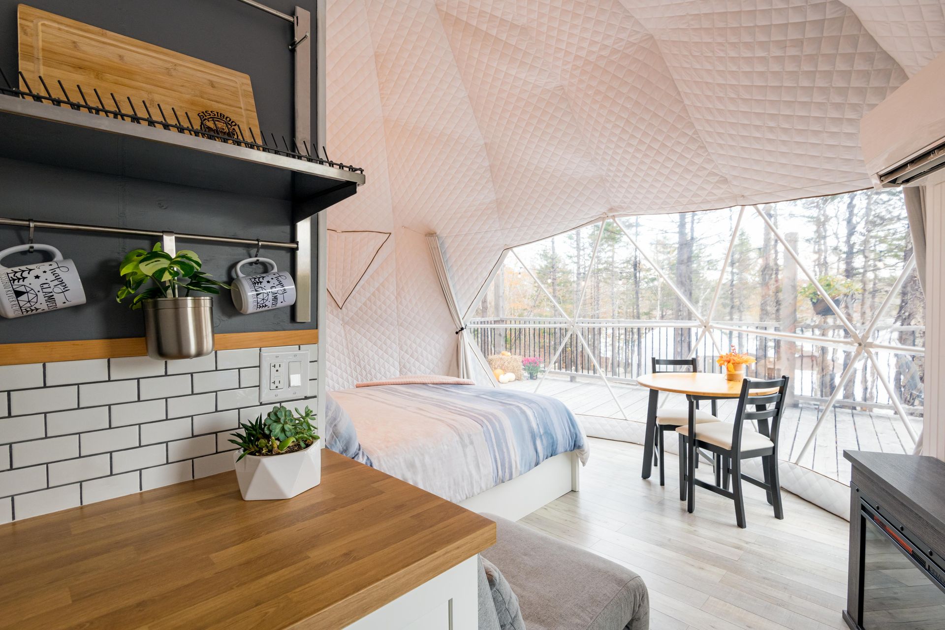 The Fireside Geodesic Glamping Dome Sissiboo River Retreat