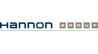 The logo for Hannon Group, featuring the dark blue word