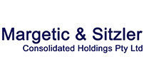 The company logo for Margetic & Sitzler Consolidated Holdings Pty Ltd, featuring dark blue text on a white background.