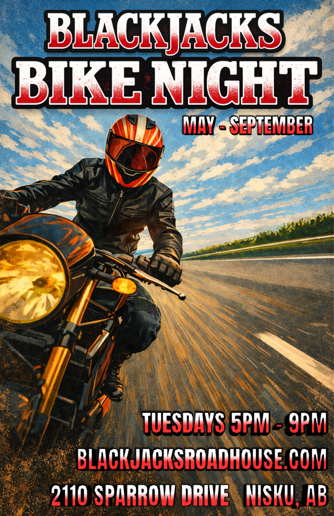 Blackjacks Bike Night Poster