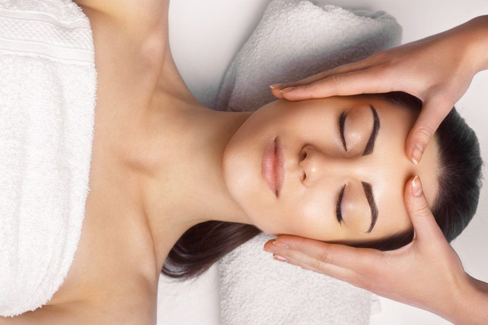 Lady Receiving Head Massage — Thai Massage In Bathurst, NSW
