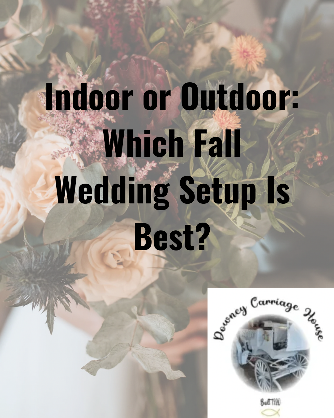 Wedding floral background with text:
