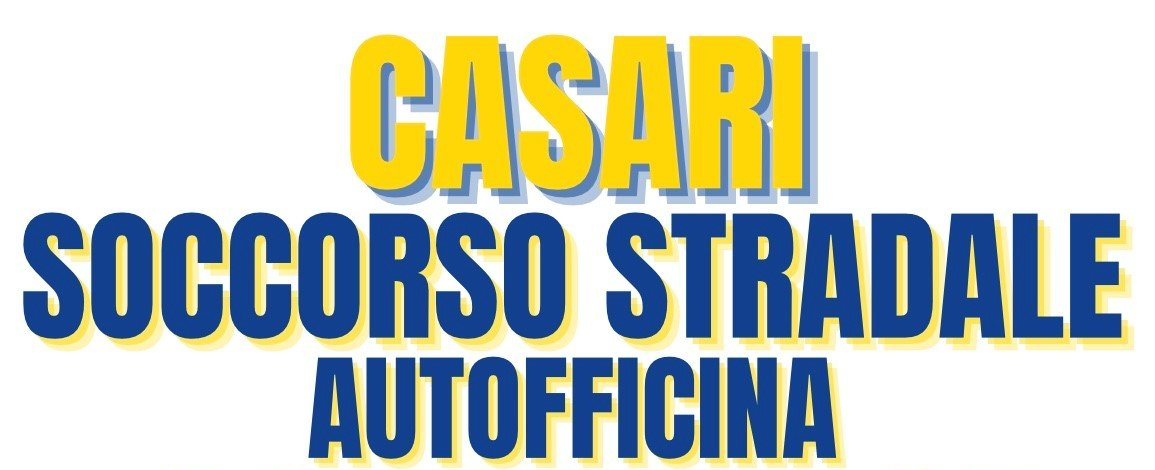 Un logo giallo e blu per Casari soccorso stradale autofficina