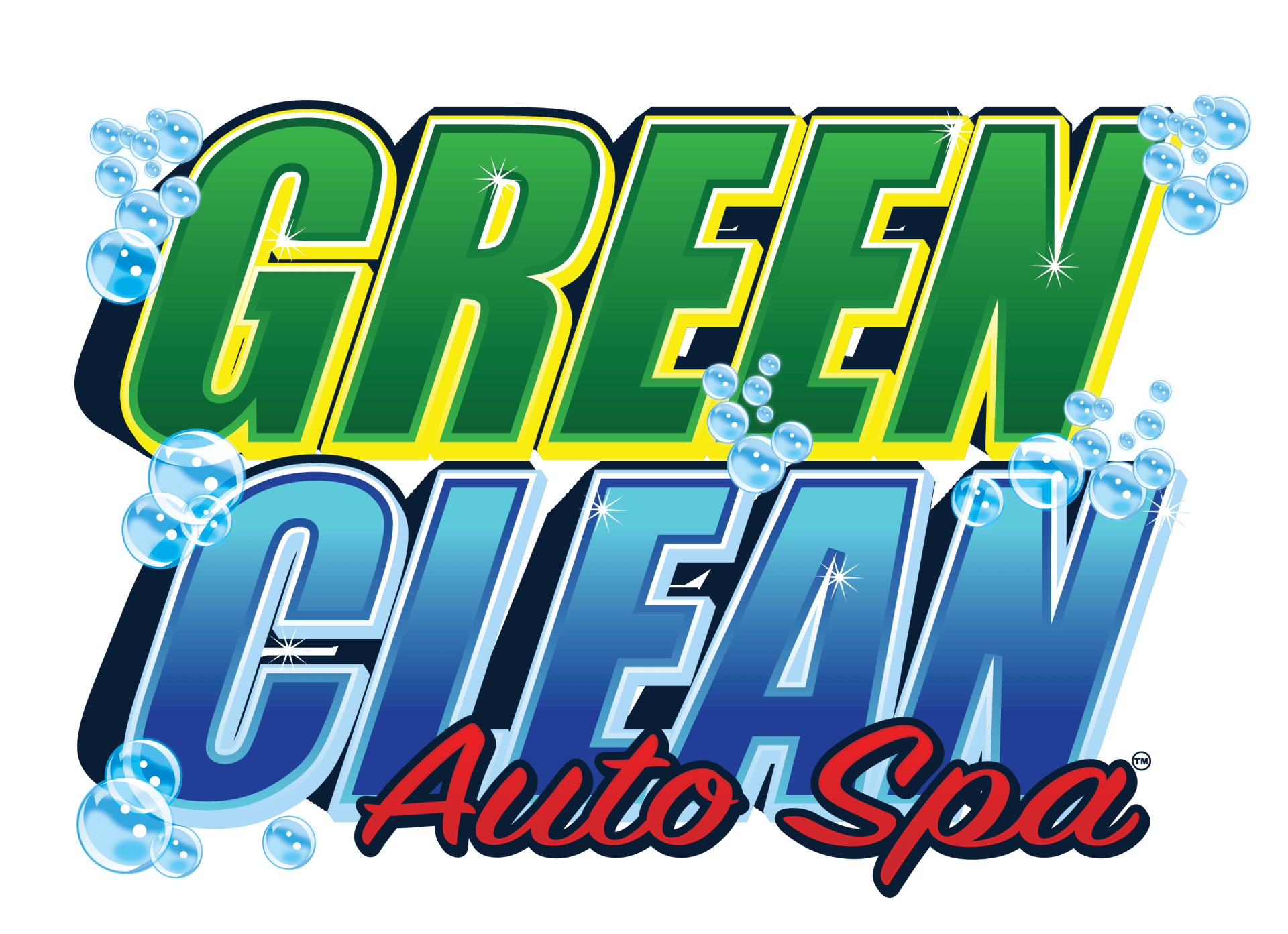 green clean car wash - logo