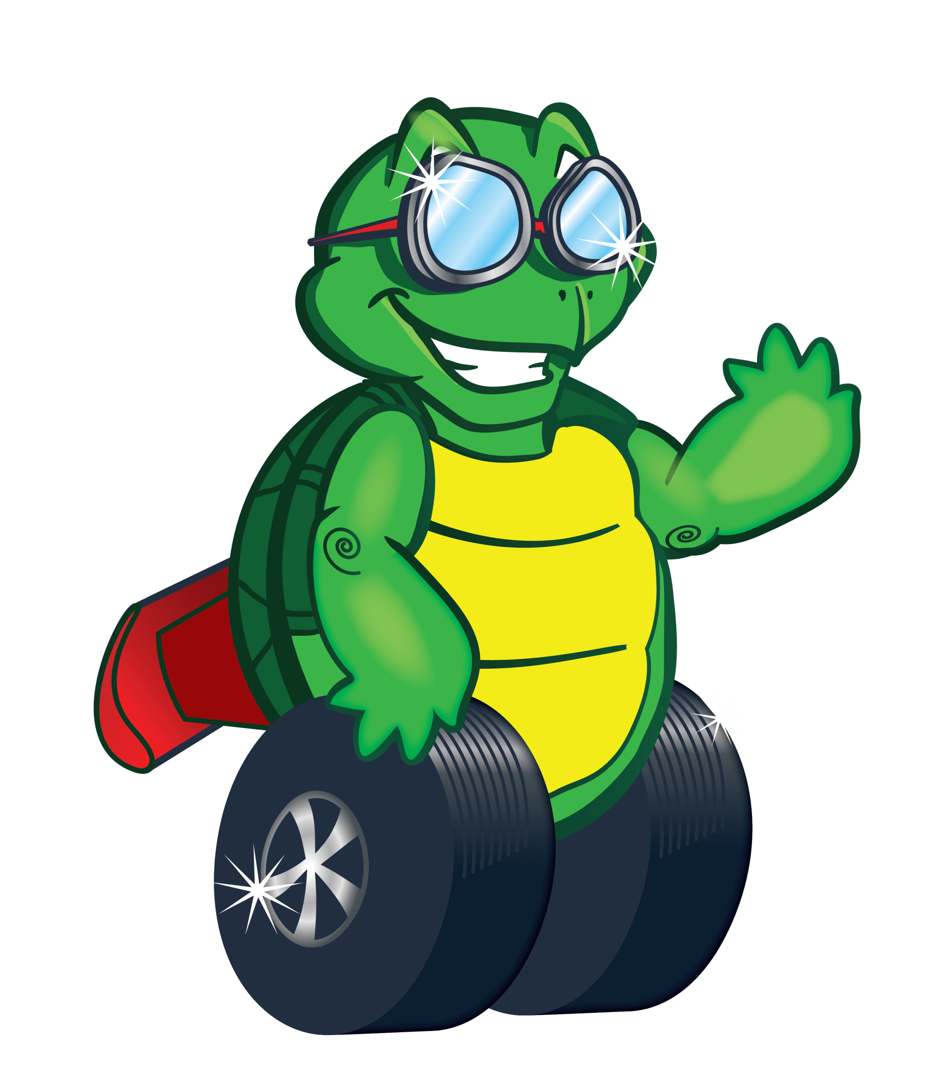 green clean auto spa turtle logo