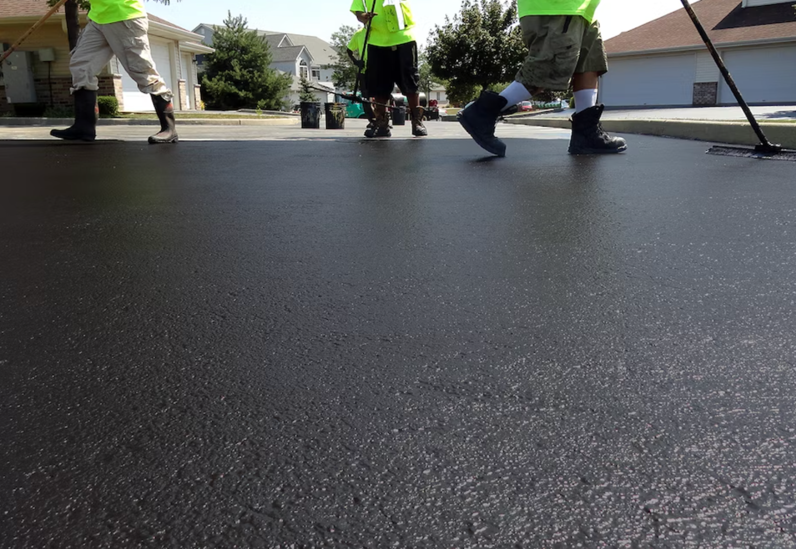 Brushed Sealcoat Job Brushed Sealcoat Job