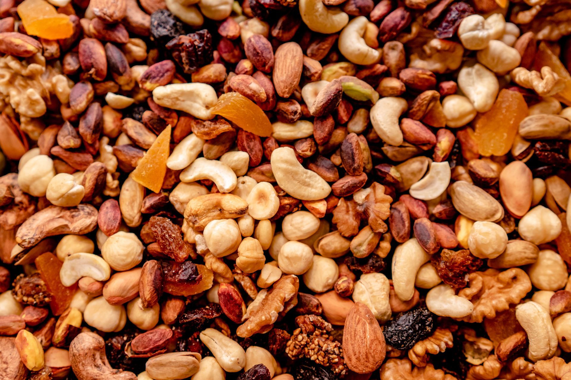 A selection of nuts and pulses