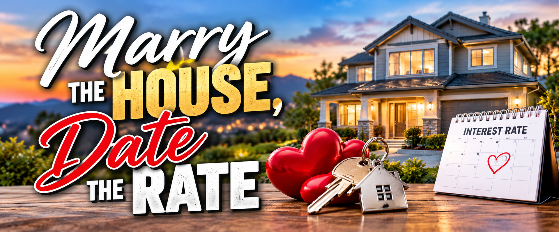 Marry the House Date the Rate Graphic
