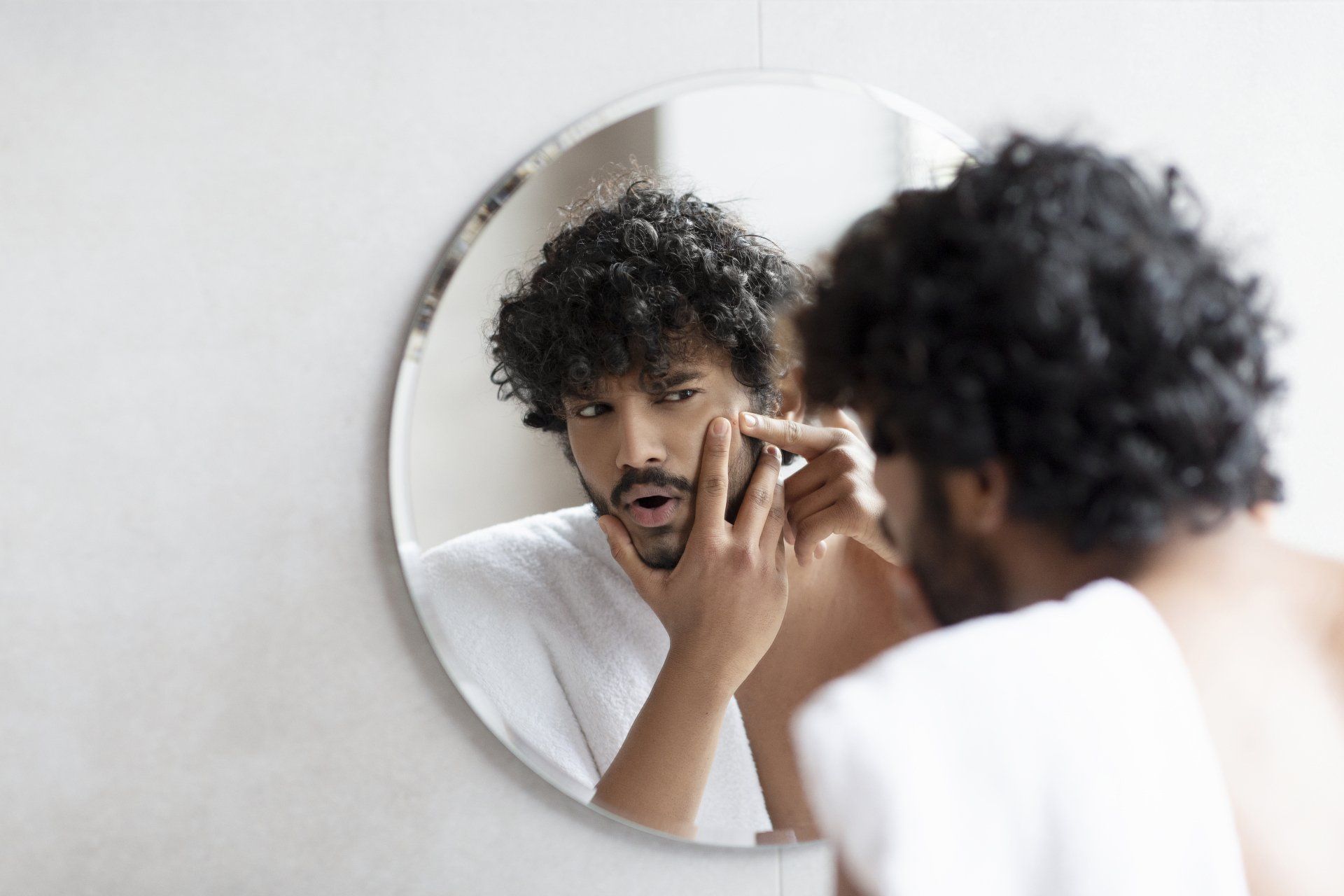 Man concerned about skin