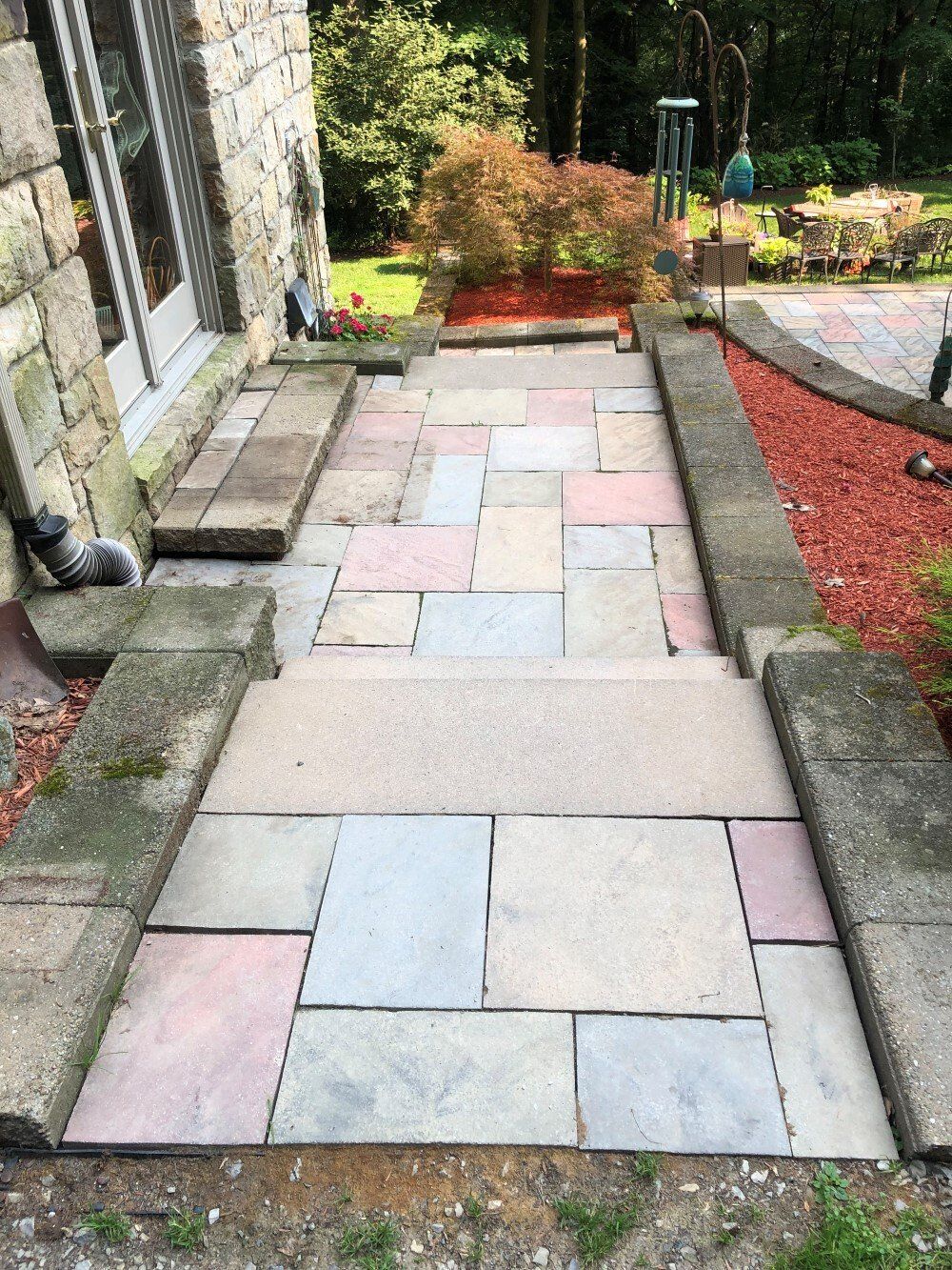 Before Patio Cleaning — Homer City, PA — Awesome Exteriors Pressure Washing LLC