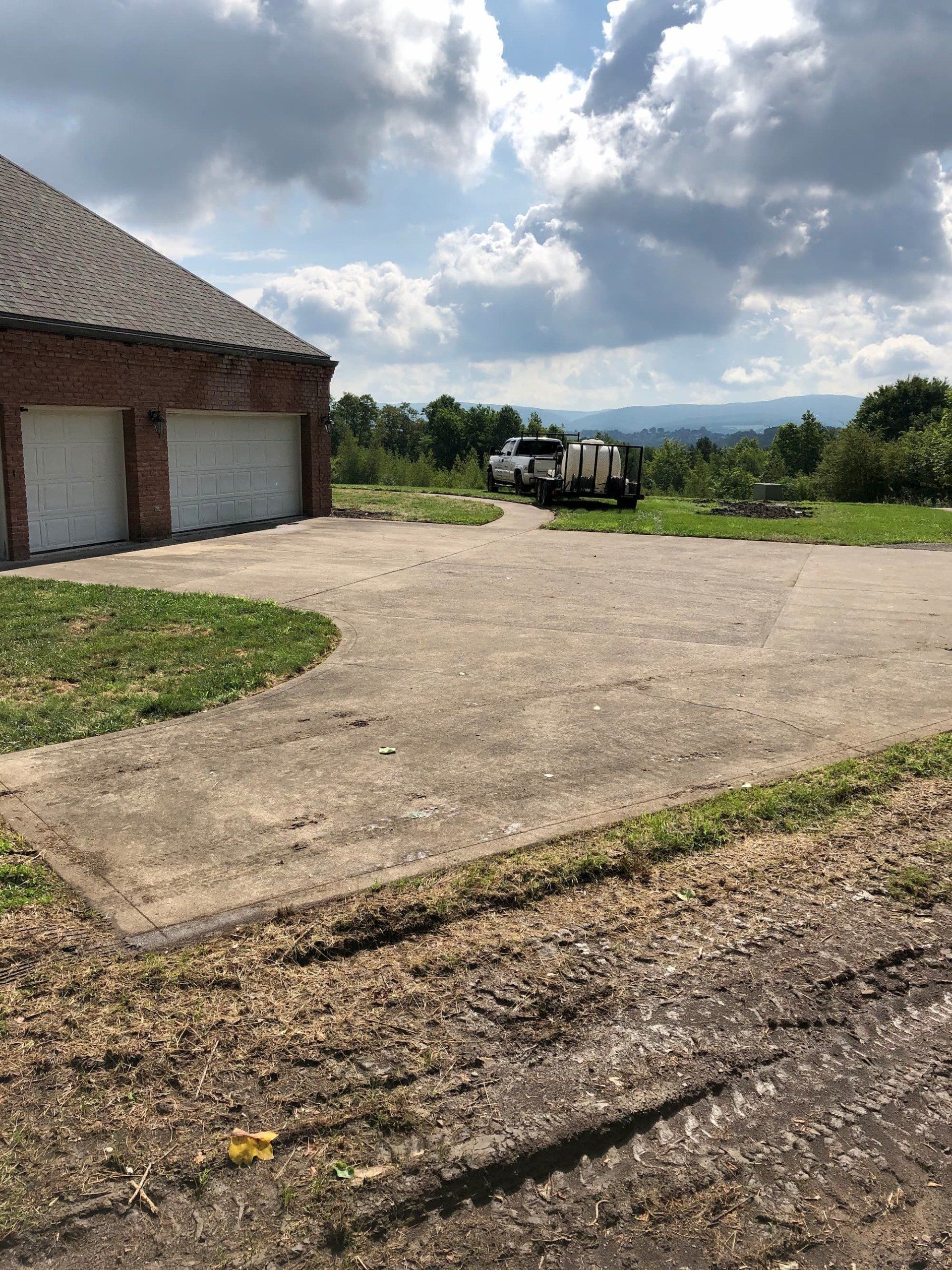 Before Driveway Washing — Homer City, PA — Awesome Exteriors Pressure Washing LLC