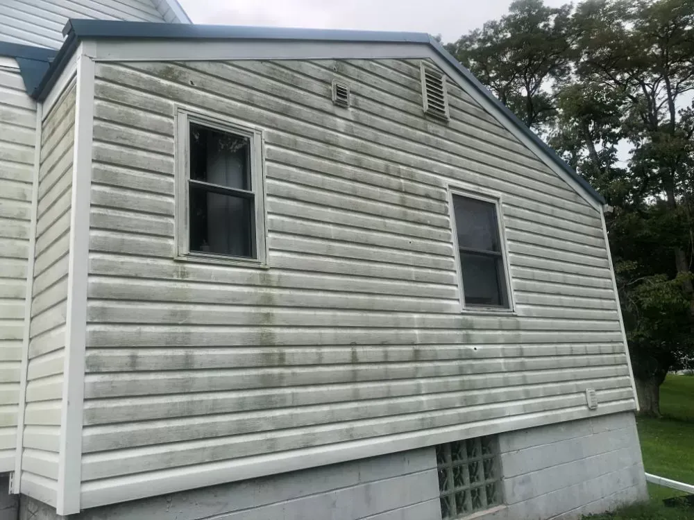 White House Sidings Before Soft Wash — Homer City, PA — Awesome Exteriors Pressure Washing LLC
