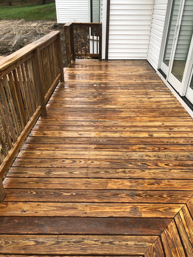 Wood Deck After Restoration — Homer City, PA — Awesome Exteriors Pressure Washing LLC