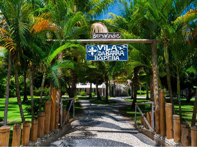 Entrada da Vila da Barra escrito