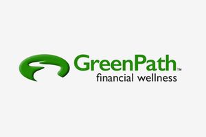 GreenPath financial wellness logo with a green curved path symbol and text.