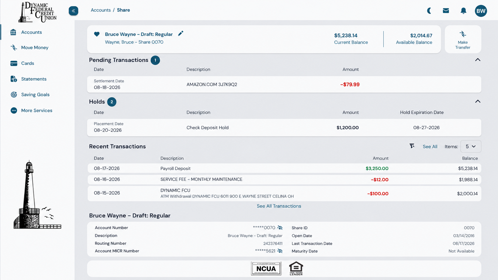 Account Details