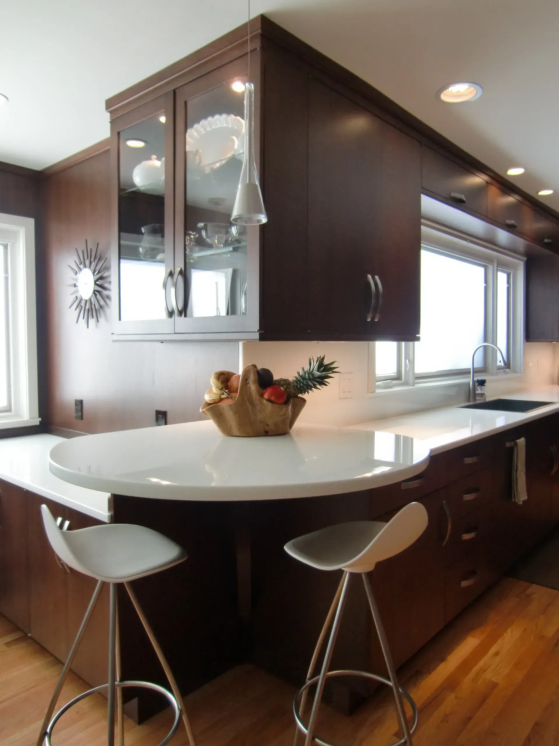 Mid-Century Kitchen in walnut, Montclair Heights, NJ