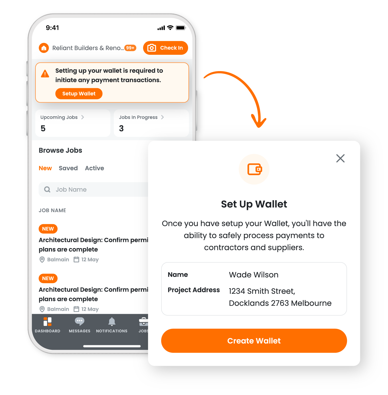Easily manage your finance using your phone with a set up wallet app on it.