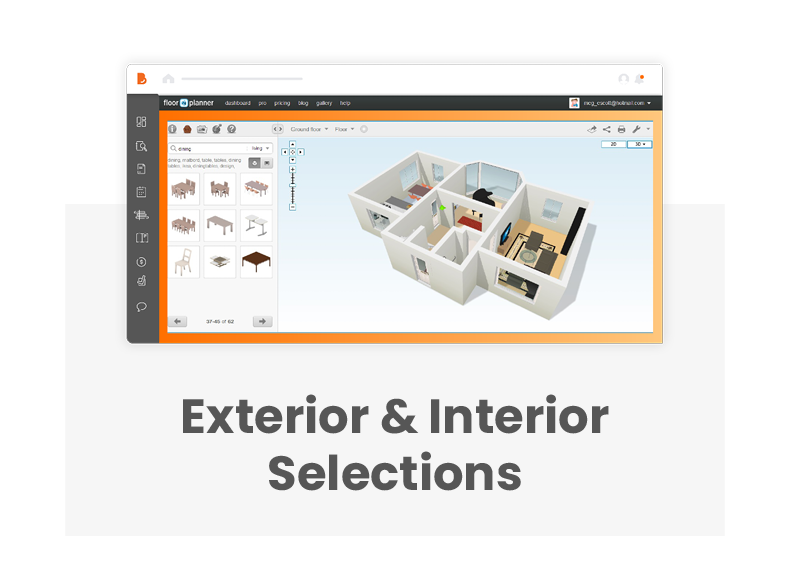 How To Use Our Platform - Exterior and interior selections.